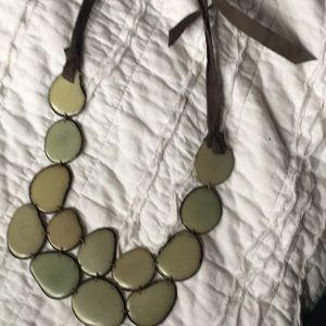 Anthropologie stepping stone statement necklace